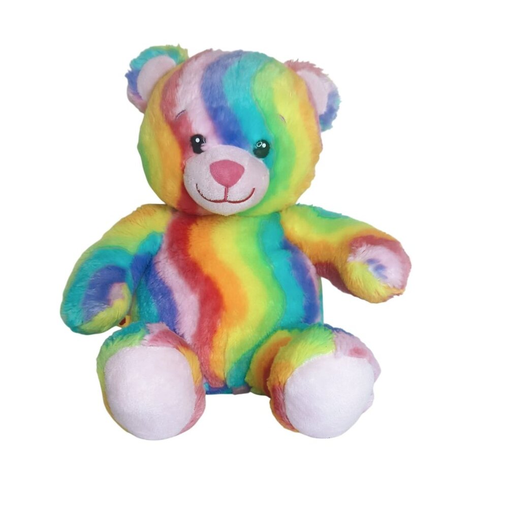 Build A Bear Workshop Enchanted Garden Rainbow 17" Teddy Bear Pride Plush 2012